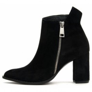  suede ankle boots μποτακια γυναικεια bacali collection