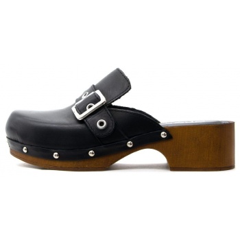 leather mules women once σε προσφορά
