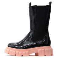 patent leather chelsea boots women kotris