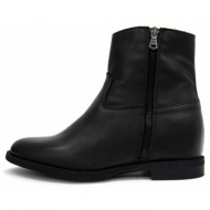 leather ankle boots μποτακια γυναικεια once