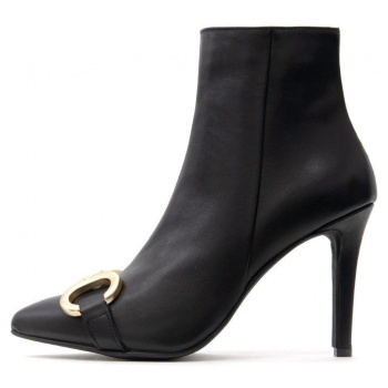leather high heel ankle boots women once σε προσφορά