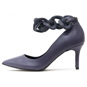 leather high heel chain pumps women σε προσφορά