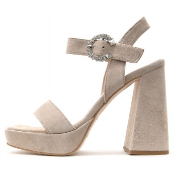 suede leather high heel sandals women σε προσφορά