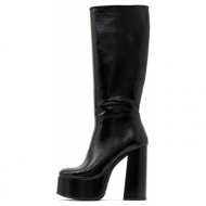  patent leather high heel boots women kotris