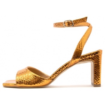 snake skin leather high heel sandals σε προσφορά