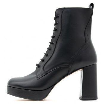 leather high heel biker boots women σε προσφορά