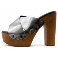  leather high heel sandals women smart cronos