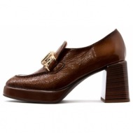  rio leather high heel loafers women hispanitas
