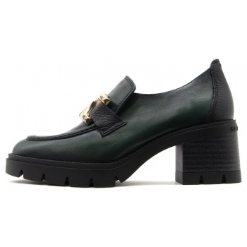 soho leather mid heel loafers women σε προσφορά