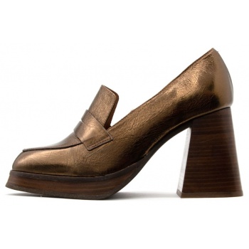 leather high heel mocassins women angel σε προσφορά
