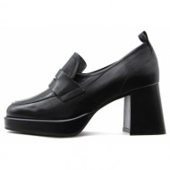  leather mid heel loafers women creator