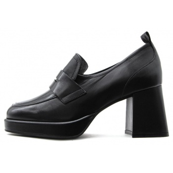 leather mid heel loafers women creator σε προσφορά