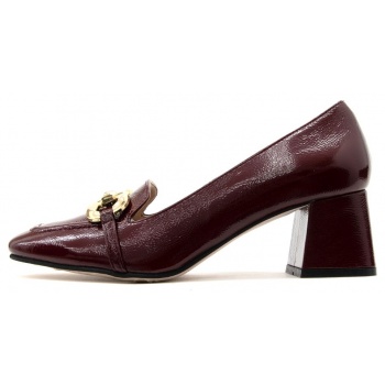 patent leather mid heel mocassins women σε προσφορά