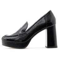  patent leather high heel loafers women mourtzi