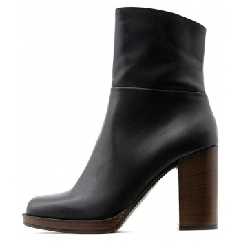 leather high heel ankle boots women σε προσφορά