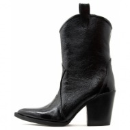  patent leather mid heel boots women kotris