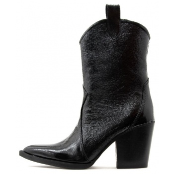 patent leather mid heel boots women σε προσφορά