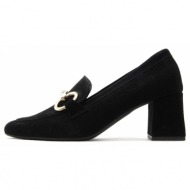  suede leather mid heel pumps women bacali collection