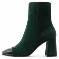  suede leather high heel ankle boots women fardoulis