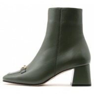  leather mid heel ankle boots women fardoulis