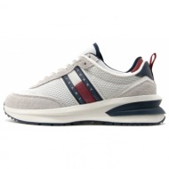  tommy jeans leather outsole sneakers men
