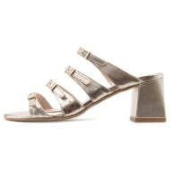  metallic leather mary jane mid heel sandals women i athens