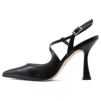 patent leather slingback high heel