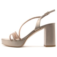  metallic leather high heel sandals women mourtzi
