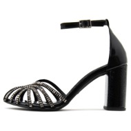 patent leather high heel sandals women bacali collection