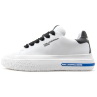  leather lace up sneakers men karl lagerfeld