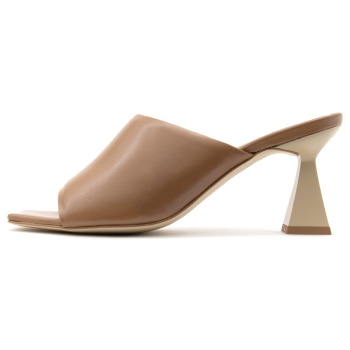 leather high heel mules women paola