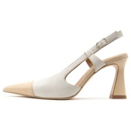  leather slingback high heel pumps women paola ferri