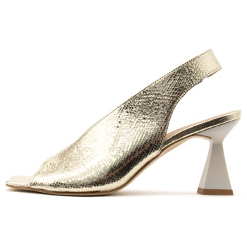 snake skin leather slingback high heel σε προσφορά