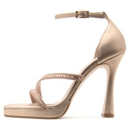  metallic leather high heel sandals women fardoulis