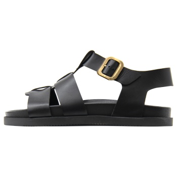 leather flat sandals women bacali σε προσφορά