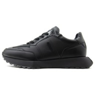  leather lace up sneakers men calvin klein