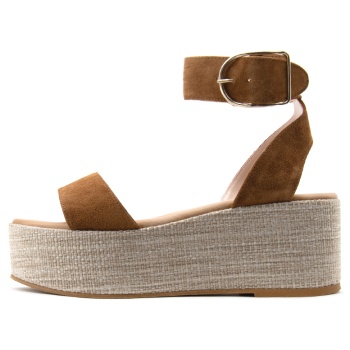 suede leather flatform sandals women i σε προσφορά