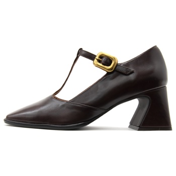 oretei leather mary jane mid heel pumps σε προσφορά