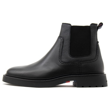 leather chelsea boots men tommy hilfiger