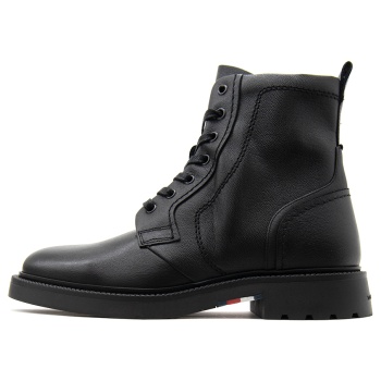 lightweight leather lace up biker boots