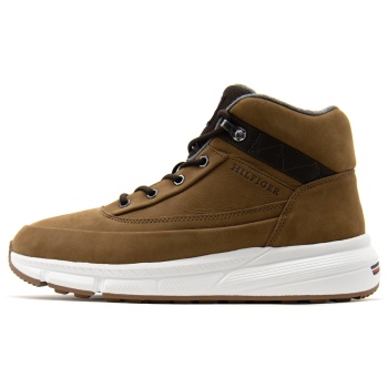 leather hybrid mid boots men tommy