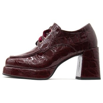 guisto patent croco leather high heel