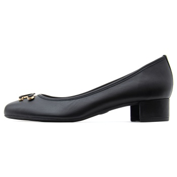 leather mid heel ballerinas women