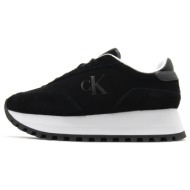  suede leather lace up sneakers women calvin klein