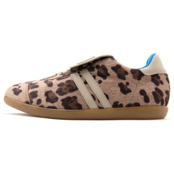 pony skin leather animal print sneakers