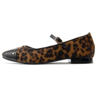  sered pony skin leather print mary jane ballerinas women gioseppo