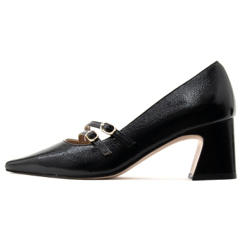 patent leather mid heel pumps women σε προσφορά