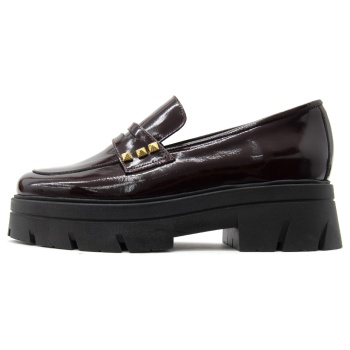 patent leather chunky moccasins women σε προσφορά