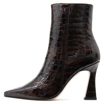 croco leather high heel ankle boots σε προσφορά