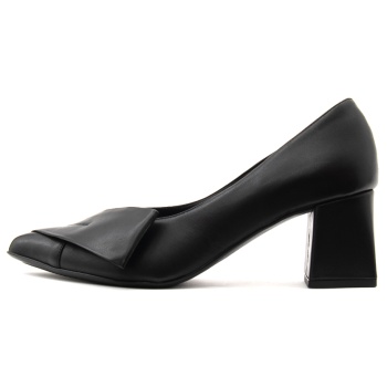 leather mid heel pumps women bacali σε προσφορά